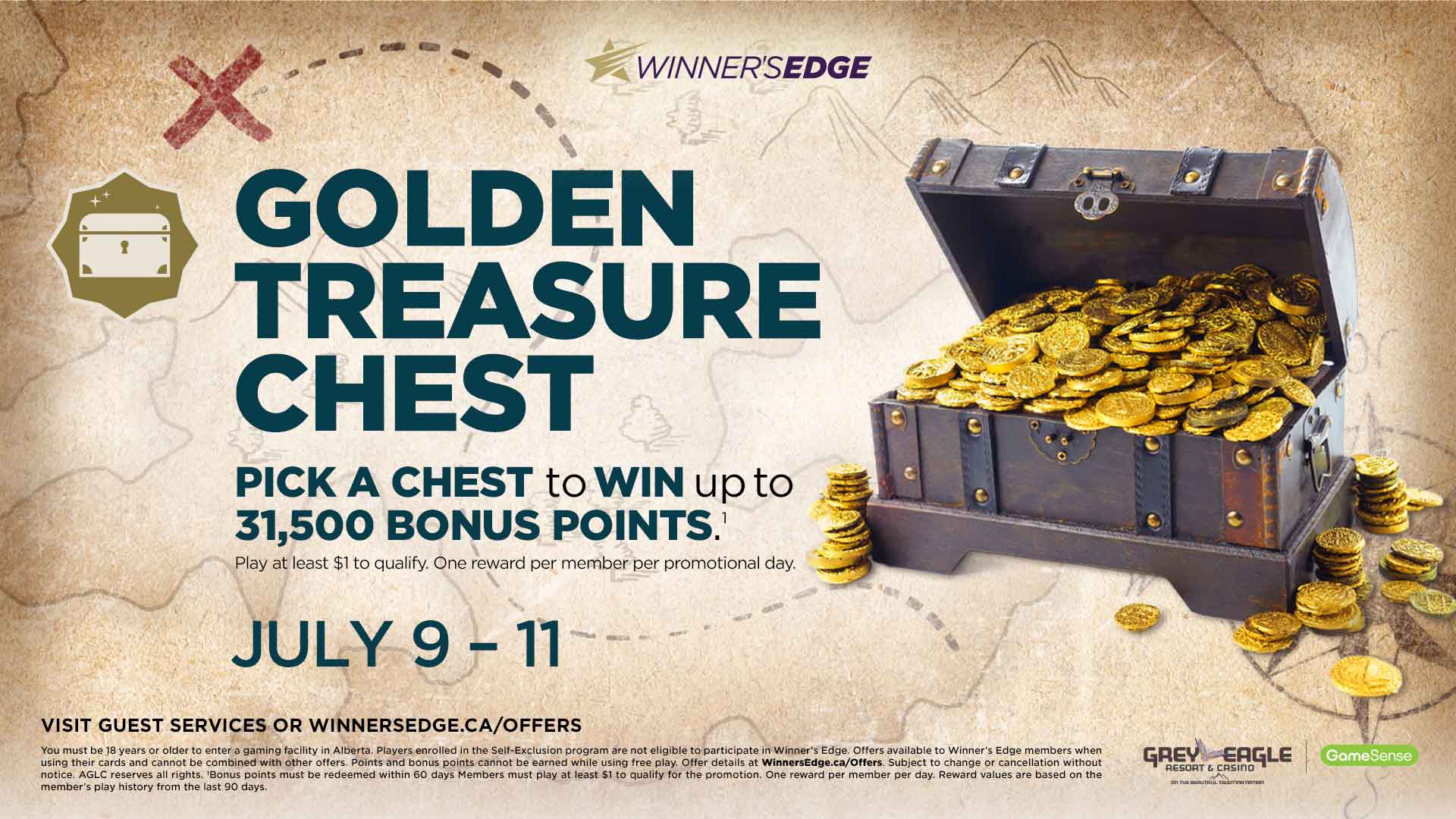 Winner's Edge - Golden Treasure Chest